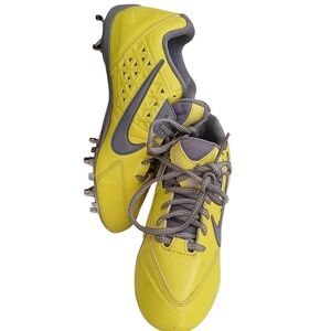 Nike Speedlax Yellow Gray Women Lacross Cleats Size 7 NWOT No box